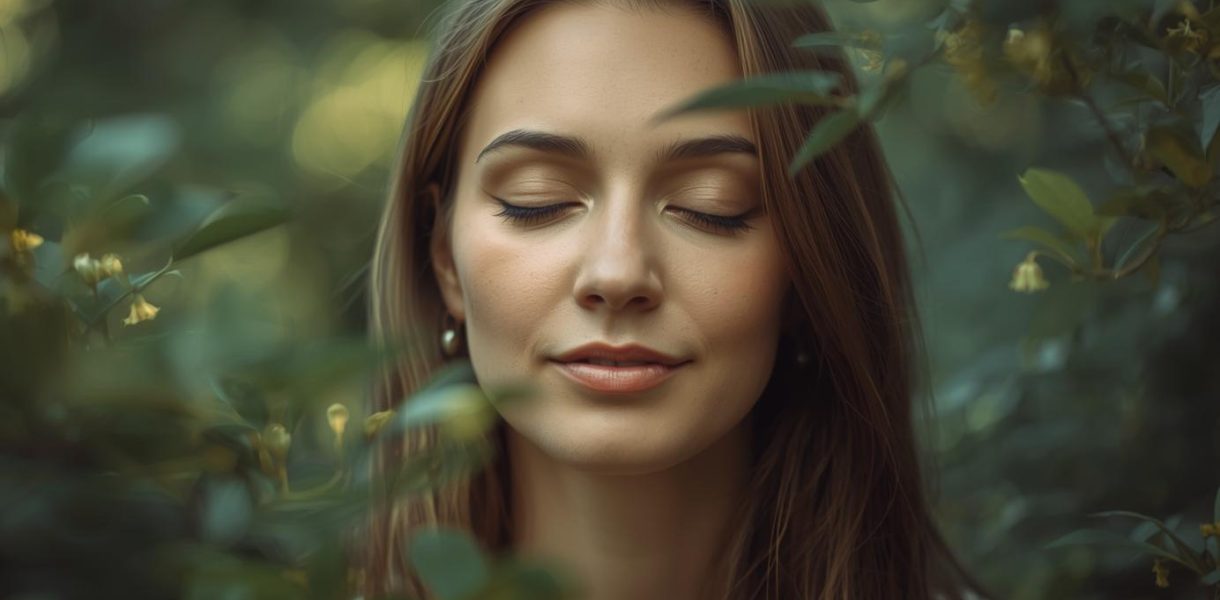 Nature-Based Stress Relief. use real woman