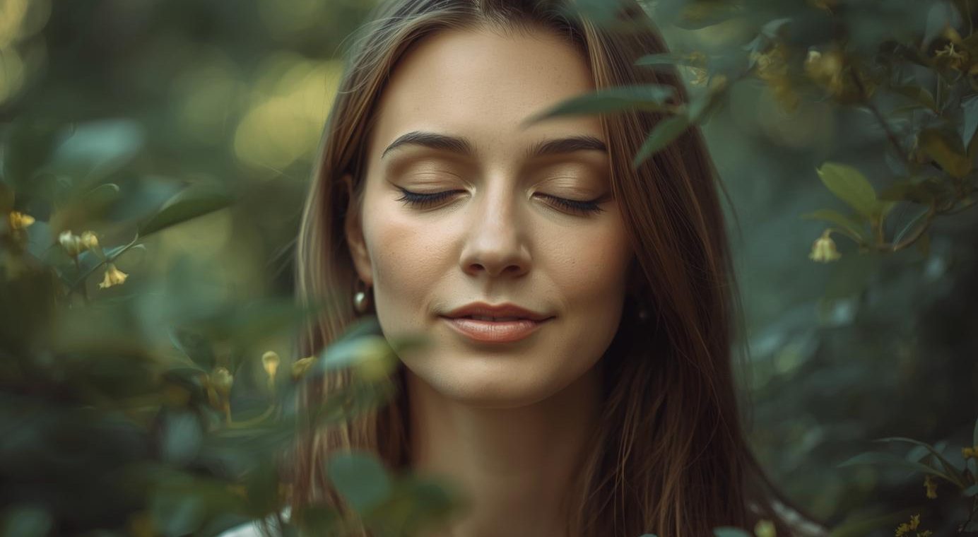 Nature-Based Stress Relief. use real woman