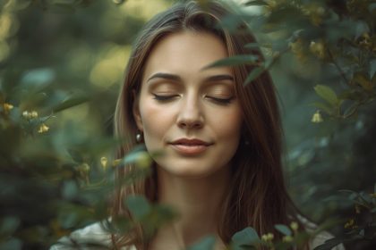 Nature-Based Stress Relief. use real woman